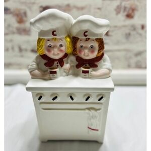 Vintage 1999 Campbell's Soup Kids Stove Ceramic Cookie Jar Benjamin & Medwin
